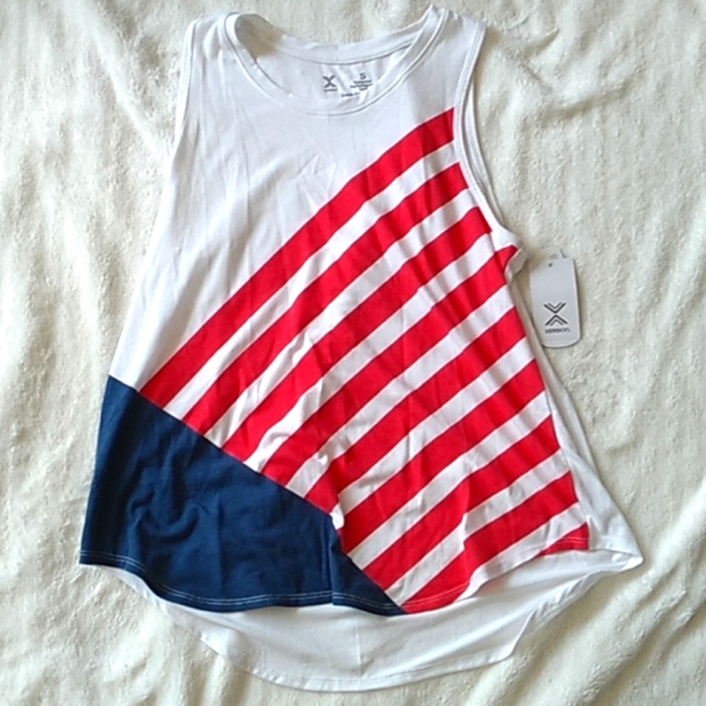 Xersion, small, red white and blue